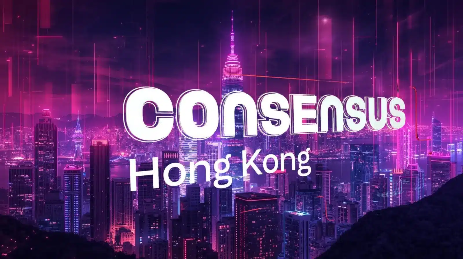 Charles Hoskinson announcing LayerZero Cardano integration at Consensus HK 2026.
